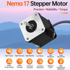 YEJMKJ Nema 17 Stepper Motor 42x47mm 0.6Nm (84.97oz·in) 2.3A 1.6Ω Bipolar
