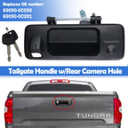 Osompar Tailgate Liftgate Latch Handle w/Key Lock Cylinder Compatible with
