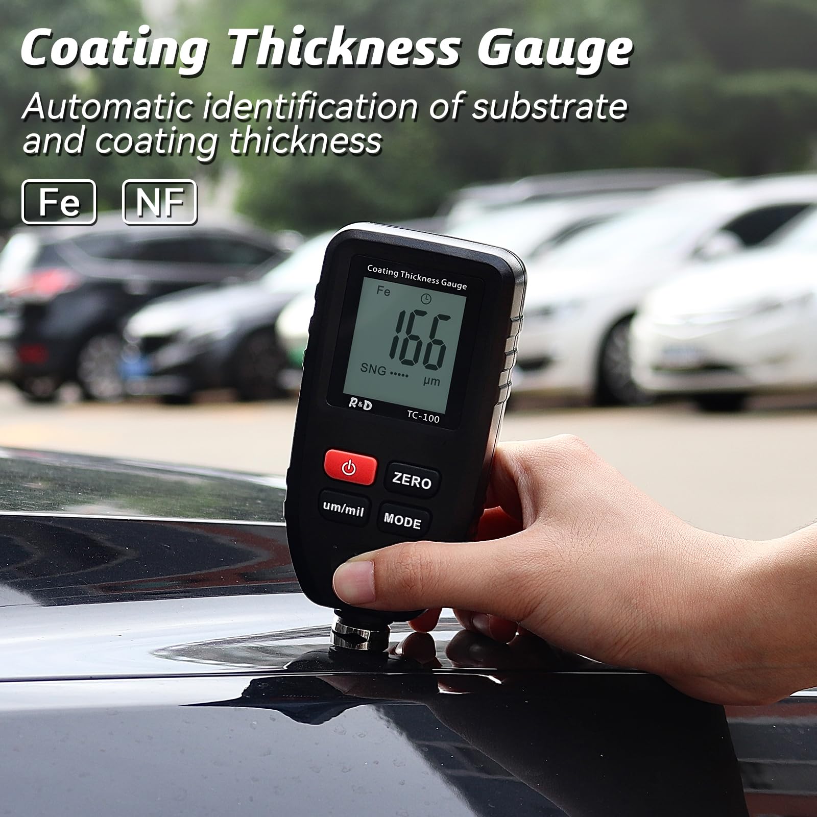 Car Coating Thickness Meter for Used Car Buyers, Paint Mil Thickness Meter Gauge