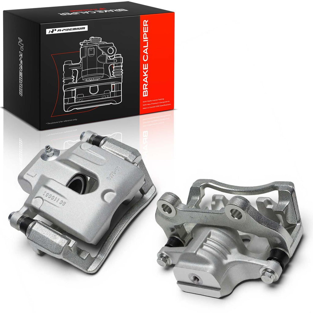 A-Premium Rear Left and Right Side Disc Brake Caliper with Bracket