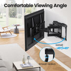 USX STAR Full Motion TV Wall Mount 37–90" UL Listed VESA 600x400 132lbs Swivel