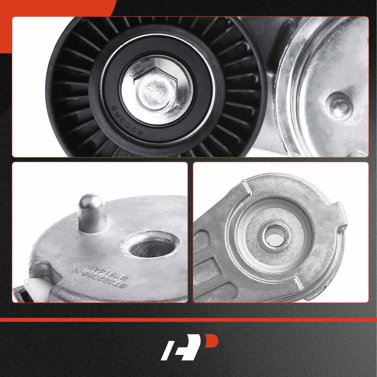 A-Premium Belt Tensioner Assembly with Pulley Compatible with Chrysler Sebring