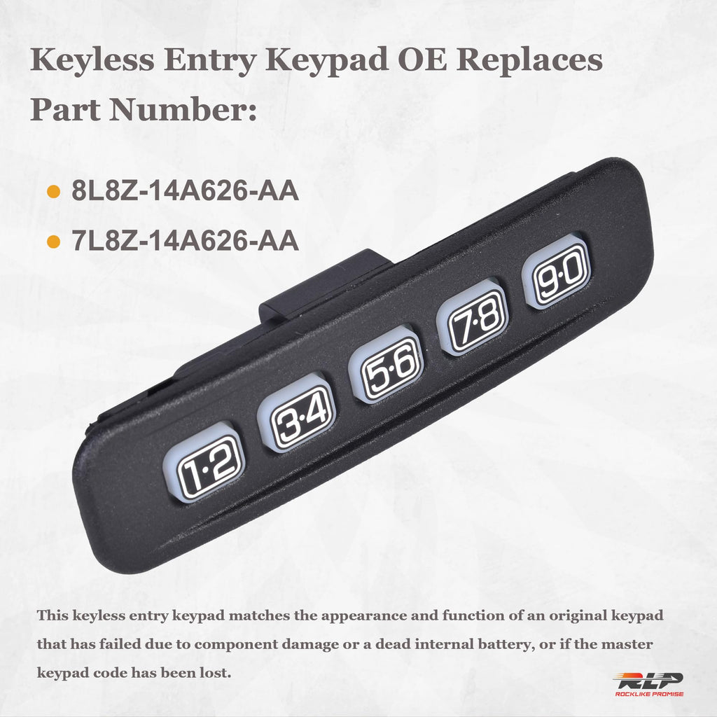Keyless Entry Keypad Driver Side Keyless Lock Pad Compatible with Ford Crown