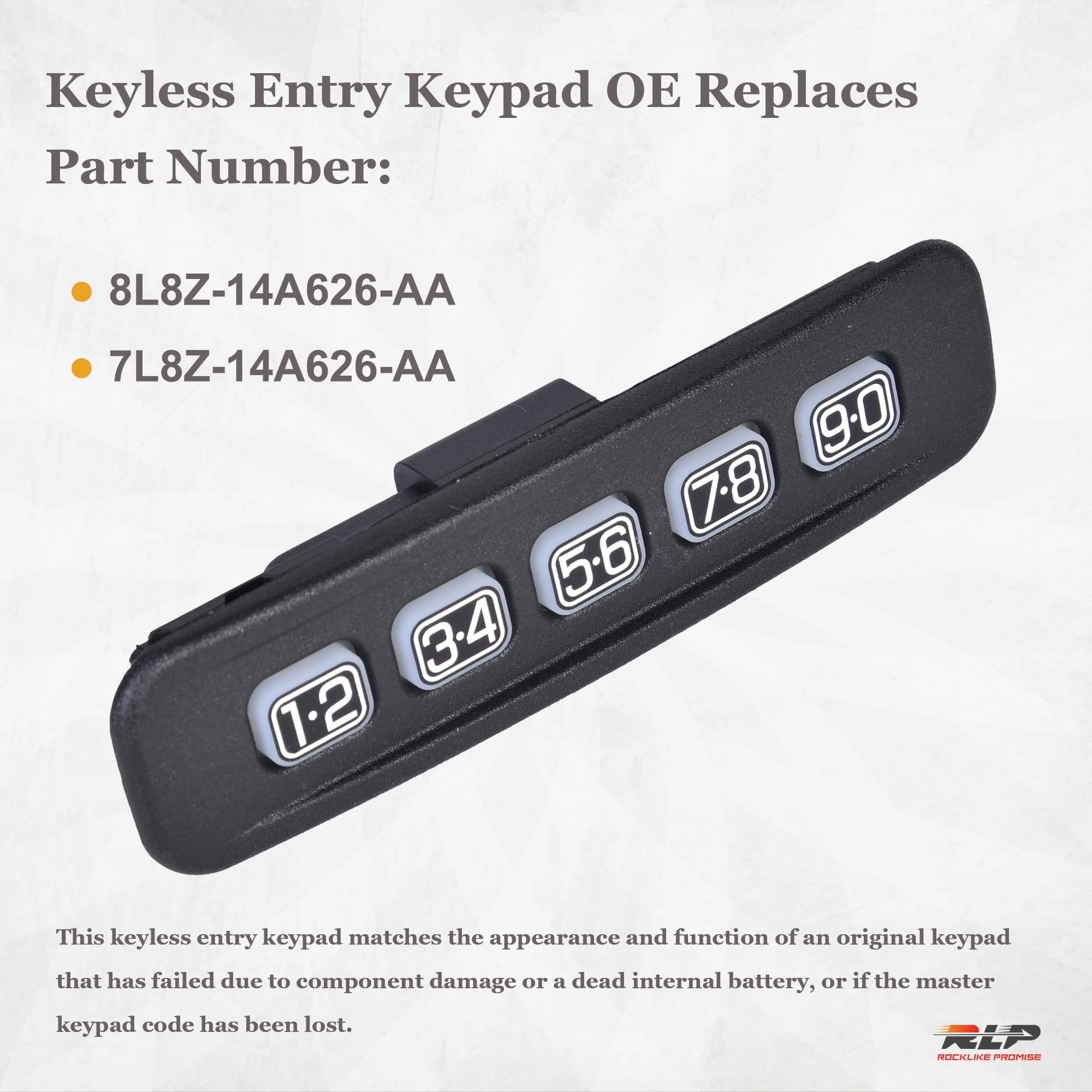 Keyless Entry Keypad Driver Side Keyless Lock Pad Compatible with Ford Crown