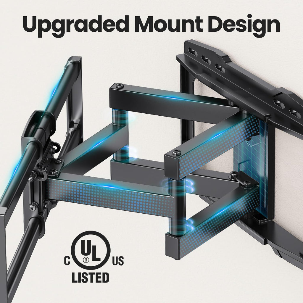 USX STAR Full Motion TV Wall Mount 37–90" UL Listed VESA 600x400 132lbs Swivel