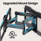 USX STAR Full Motion TV Wall Mount 37–90" UL Listed VESA 600x400 132lbs Swivel