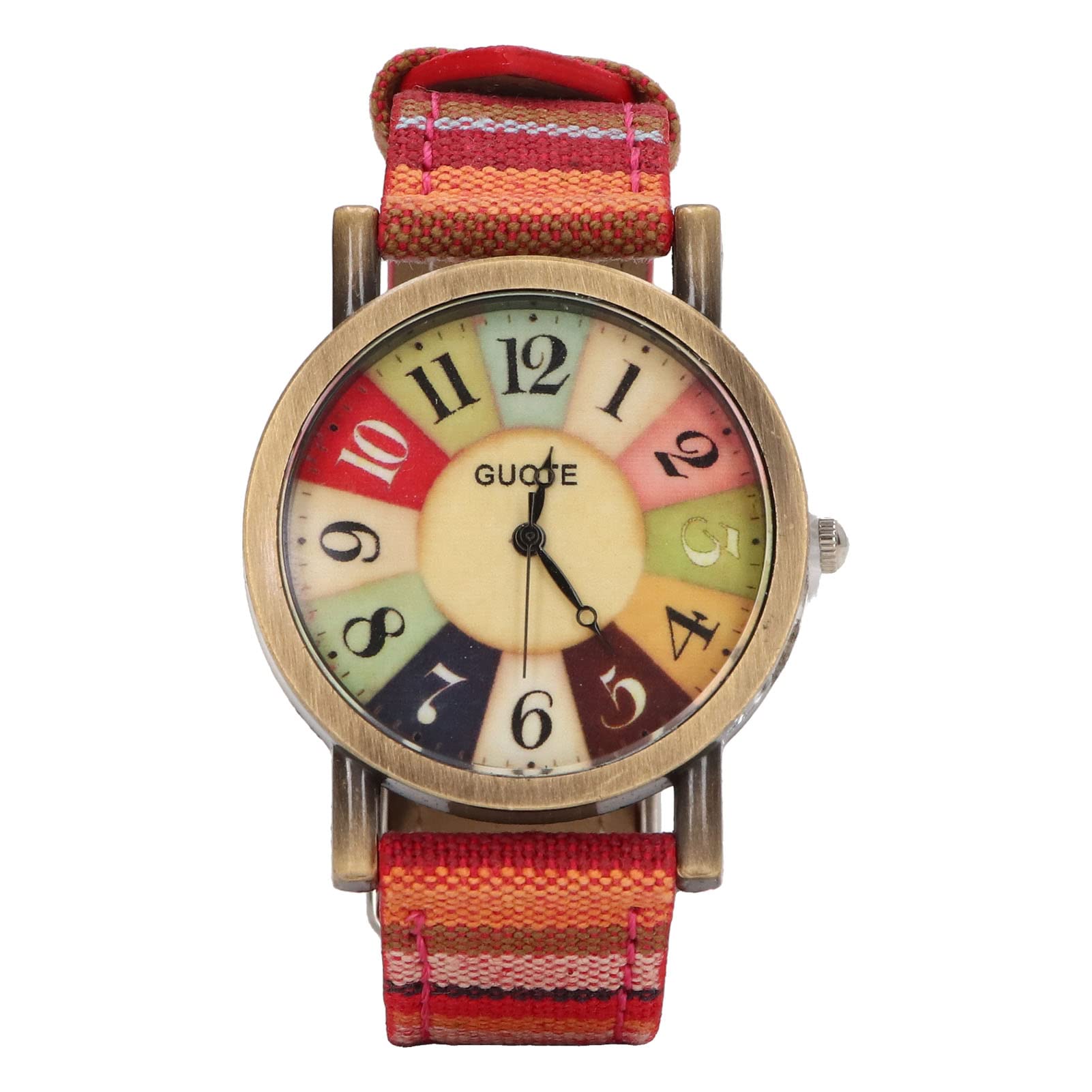 Mrisata Watch Multicolour Bohemian Style Brass PU Leather Women Watch Birthday