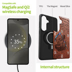 Carveit Handcrafted Case for Galaxy S26, (The Grim Reaper) Rosy