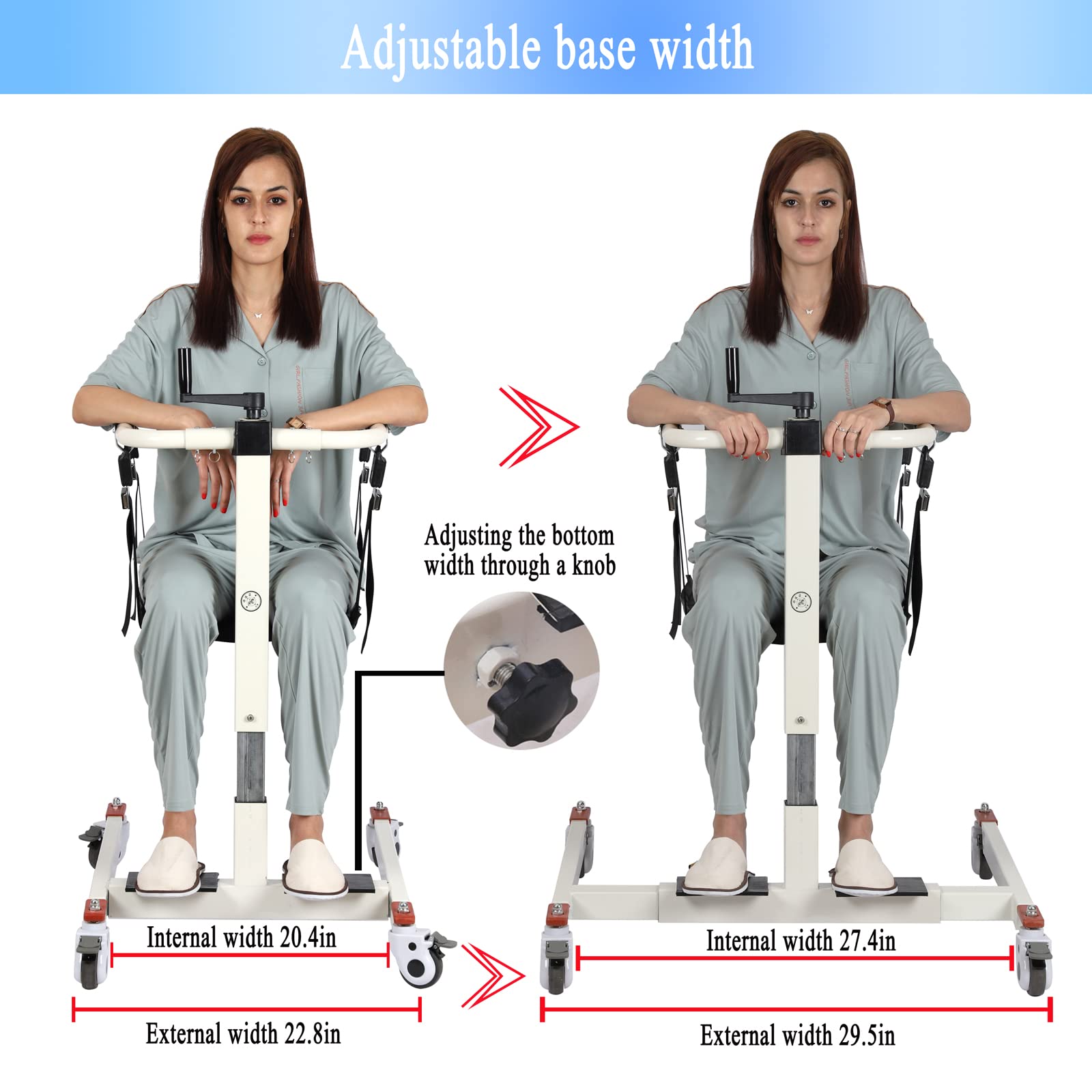 Patient Lift Transfer Chair Wheelchair Lift Elderly Home Car Bathroom Aid