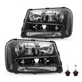 SOCKIR Headlight Assembly for 2002-2009 Chevy Trailblazer Full Length Grill Bar