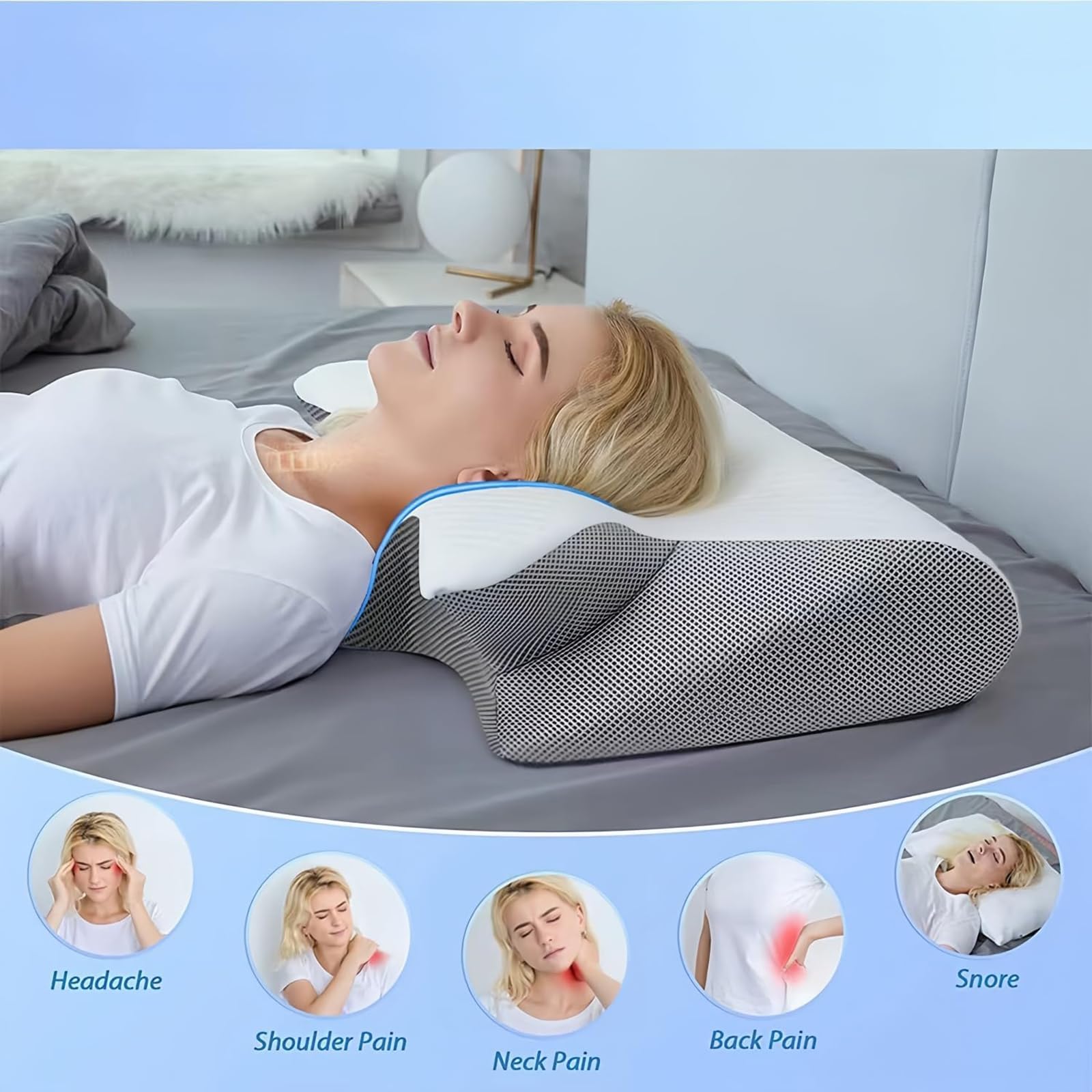 traceil Orthosleep Almohada Cervical, Neck-Elevation Designtm, Pillows for Neck