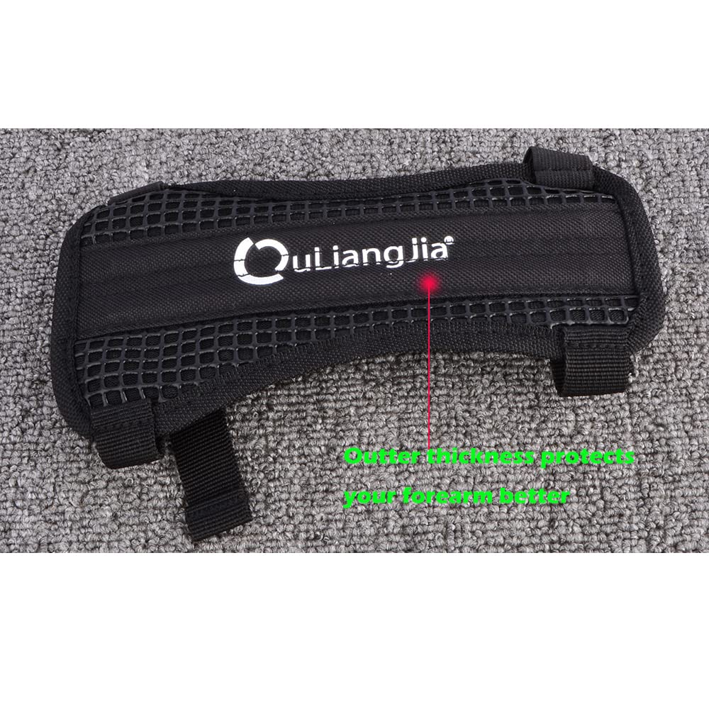 ZSHJGJR Archery Arm Guard Adjustable Bow Protective 2-Strap Buckles for Adults