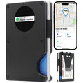 AirTag Wallet Men Slim Minimalist RFID Card Holder Black Built-in Apple Find My