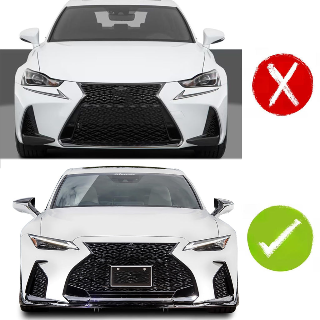 MUNALP A Pair Front Fender Side Air Flow Fender Vent Cover Trim ABS for Lexus