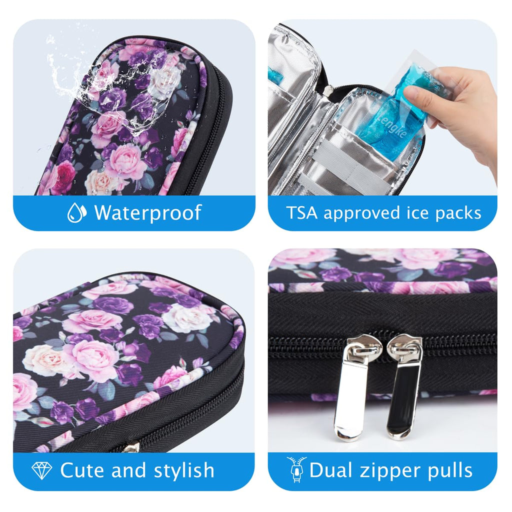 YOUSHARES Insulin Cooler Travel Case - (Missing ice packs) TSA Approved for