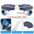 W B D WEIBIDA 2 Pack Plant Roller with Wheels Heavy Duty 440 Pounds,