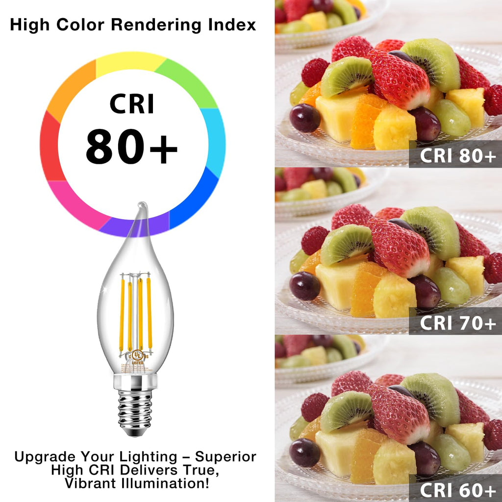 DAYBETTER E12 LED Bulb Dimmable, Chandelier Light Bulbs, Candelabra Light Bulbs