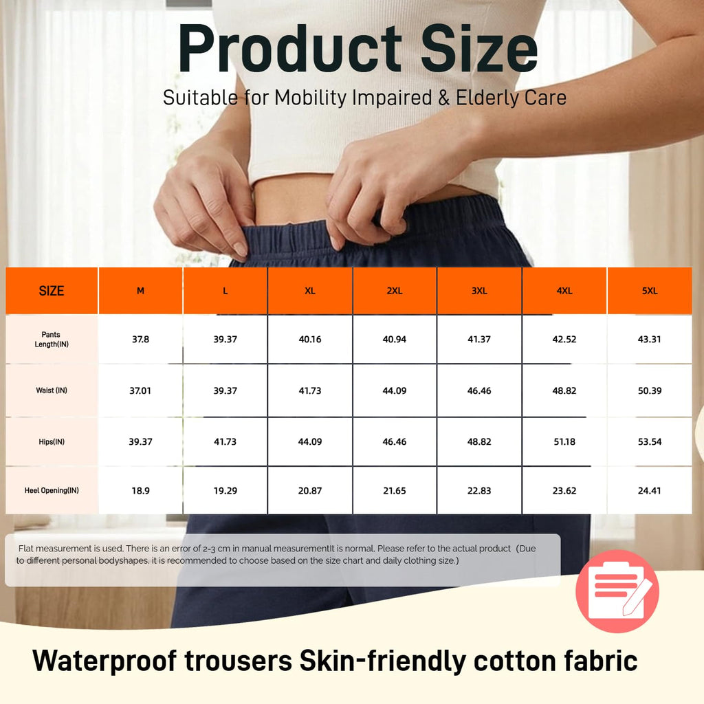 LAROTSUBA Medium Waterproof Patient Care Trousers,Patient Care