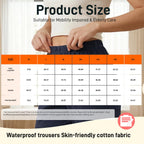 LAROTSUBA Medium Waterproof Patient Care Trousers,Patient Care