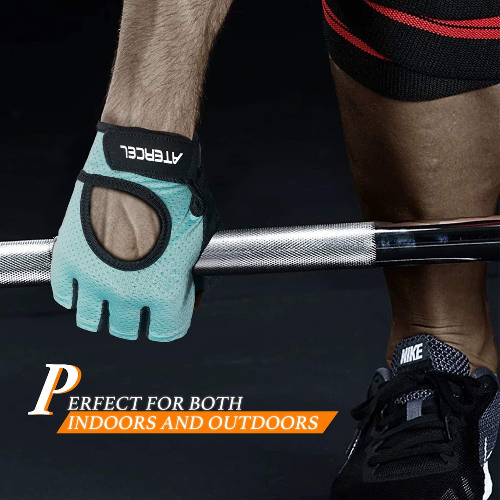 ATERCEL Weight Lifting Gloves Full Palm Protection, Workout Gloves for Gym,