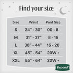 Depend Night Defense Adult Diapers for Women, Large, 72 Count