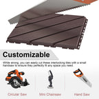 VANCASTLE 36 Pack Interlocking Deck Tiles, 12"x12" Patio Pavers, Heavy Duty