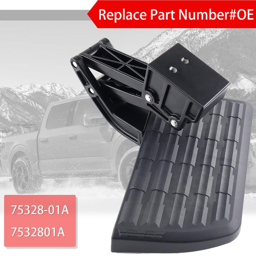 75328-01A Rear Bed Step Retractable Bumper Step for Ford F150 2021 2022 2023