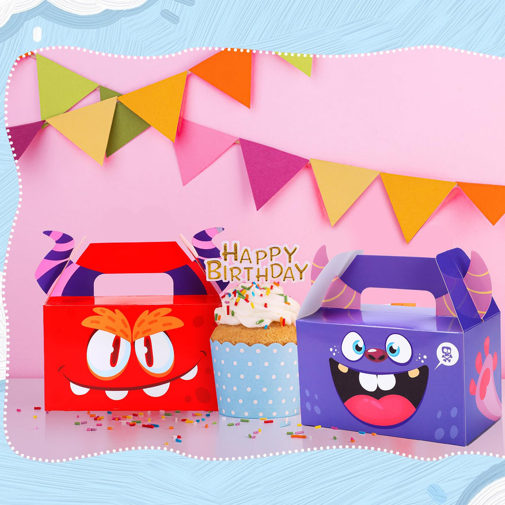 Skyygemm 43 Pcs Valentine Treat Boxes Colorful Paper Cookie Candy Snack Goodie