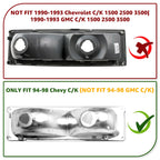Reinko Headlight Assembly Chevy Silverado C/K 1994-1998 OBS