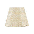 Aspen Creative 32984, Empire Natural Palm Leaf Spider Shade, 6" Top x 10" Bottom