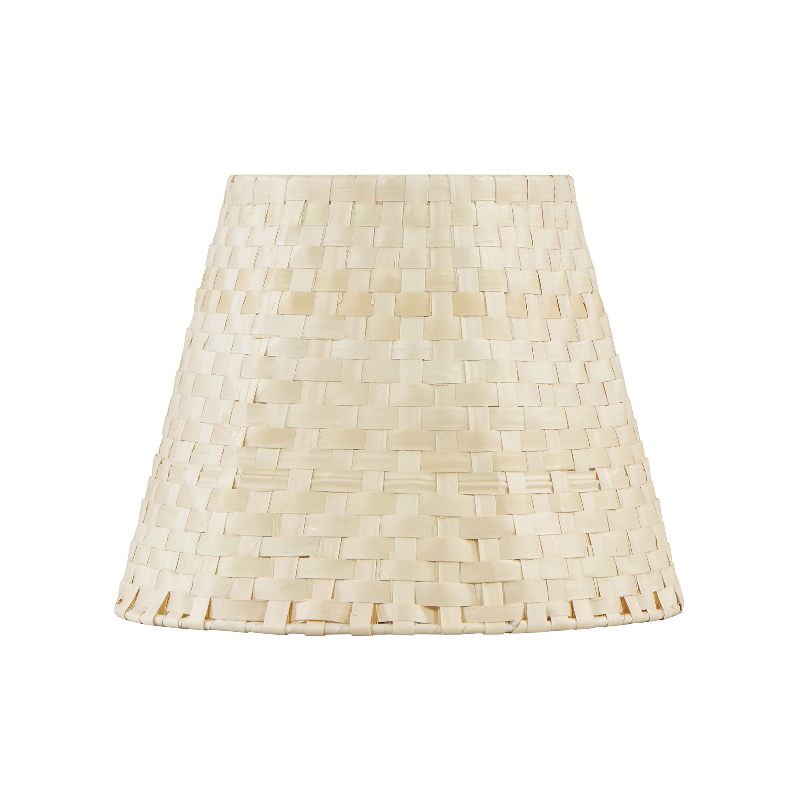 Aspen Creative 32984, Empire Natural Palm Leaf Spider Shade, 6" Top x 10" Bottom