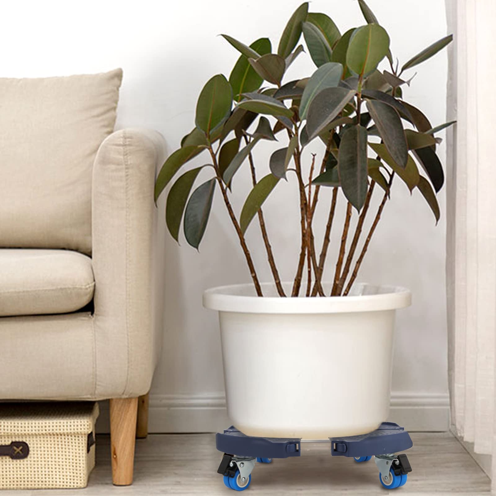 W B D WEIBIDA 2 Pack Plant Roller with Wheels Heavy Duty 440 Pounds,