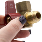 Supplying Demand 01-480G Gas Connector Shut-off Angle Valve 1/2 Inch OD Flare x 1/2 Inch FIP