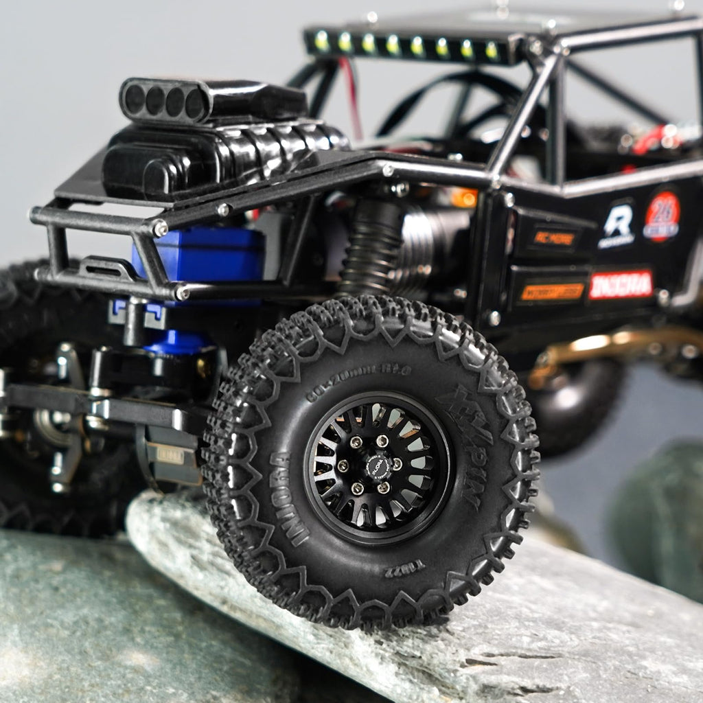 INJORA M2.5 Wheel Lock Nuts with Aluminum Cap for 1/18 RC Crawlers