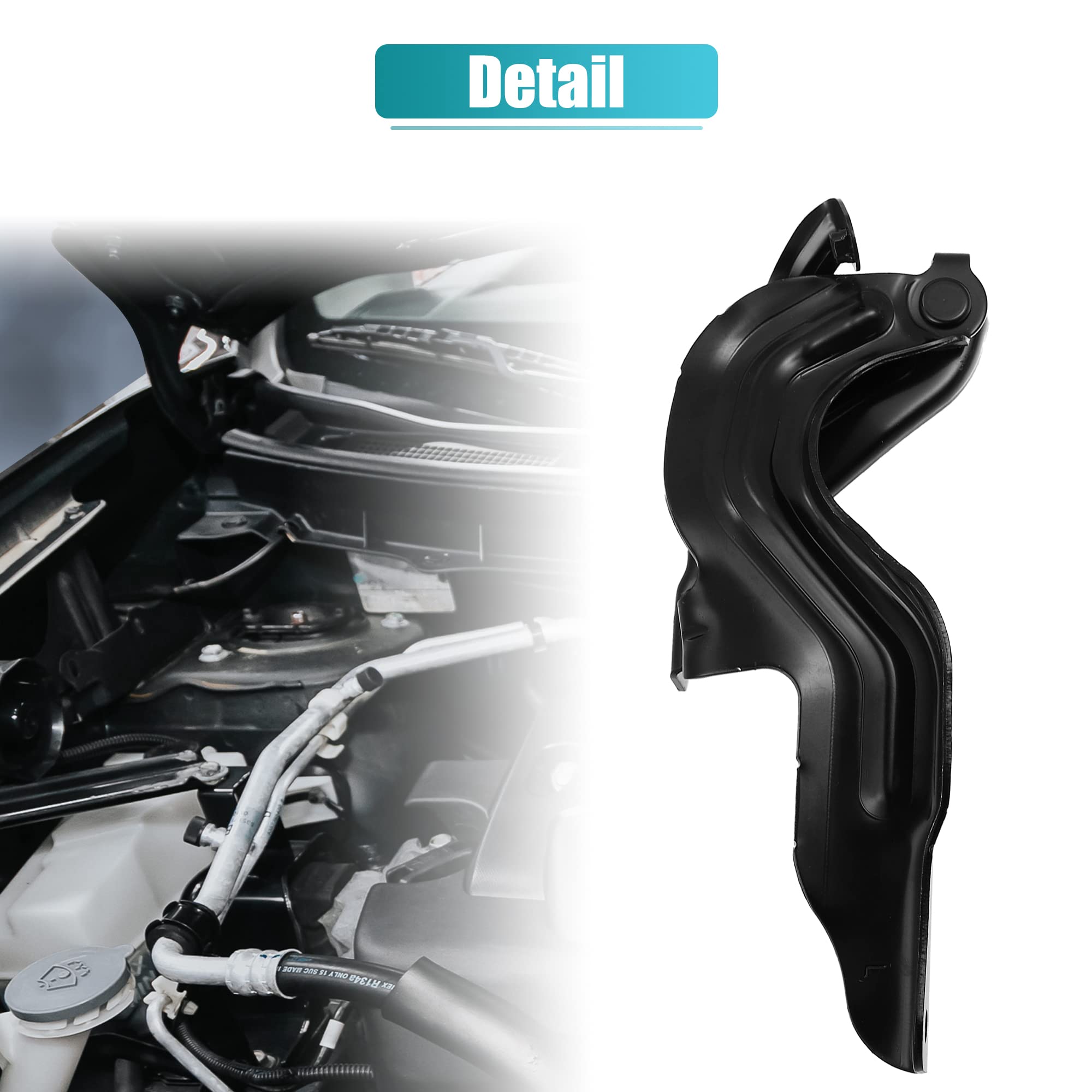 X AUTOHAUX 1 Pair LH RH Car Engine Hood Hinge for Nissan Altima 2013 2014 2015 2016 2017 2018 Driver & Passenger Side Hood Hinge Replaces 65400-3TA0A 65401-3TA0A