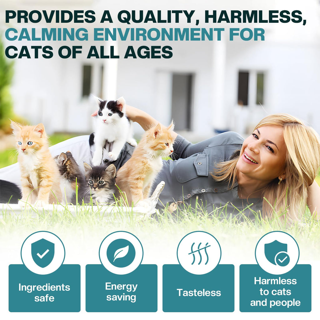 OPEN BOX - LIWENQI Cat Calming Diffuser 6 in 1 Multicat Calming Pheromones