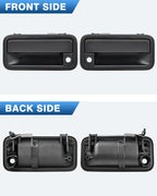 TOP-MAX All Metal Exterior Door Handle Front Replacement for 1995-2000 Chevrolet Chevy Tahoe Suburban C1500 C2500 C3500 K1500 K2500 K3500 GMC Yukon Replaces OE 15742229 15742230