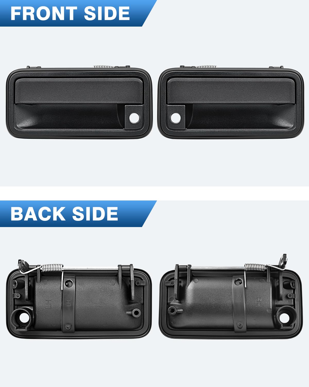 TOP-MAX All Metal Exterior Door Handle Front Replacement for 1995-2000 Chevrolet Chevy Tahoe Suburban C1500 C2500 C3500 K1500 K2500 K3500 GMC Yukon Replaces OE 15742229 15742230