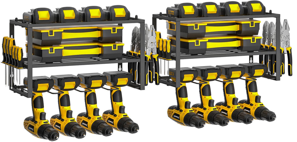 Spacecare Power Tool Organizer- Power Drill Tool Holder- Heavy Duty Tool Shelf &