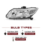 Headlights Assembly for 2012-2015 Honda Civic 4Dr Sedan | 2012-2013 Honda Civic