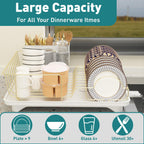 Buruis Gold Stainless Steel Dish Drying Rack Large Kitchen Countertop Organizer