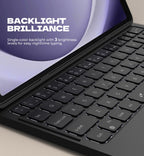 Dexnor for Samsung Galaxy Tab A9+ Plus Case with Keyboard, Ultra-Light Magnetic