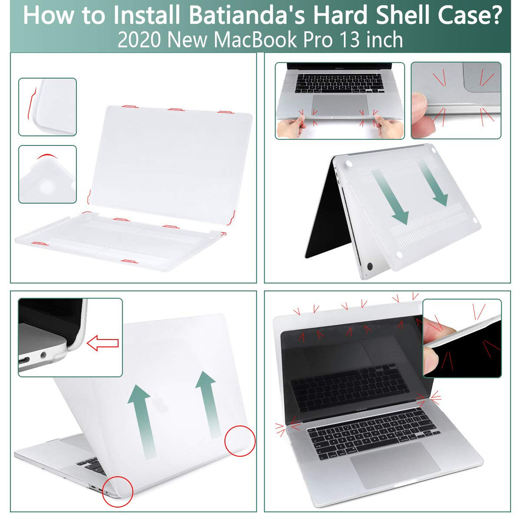 Batianda Flower Designed Case for MacBook Pro 13 inch M2 2022 2021 2020 A2338
