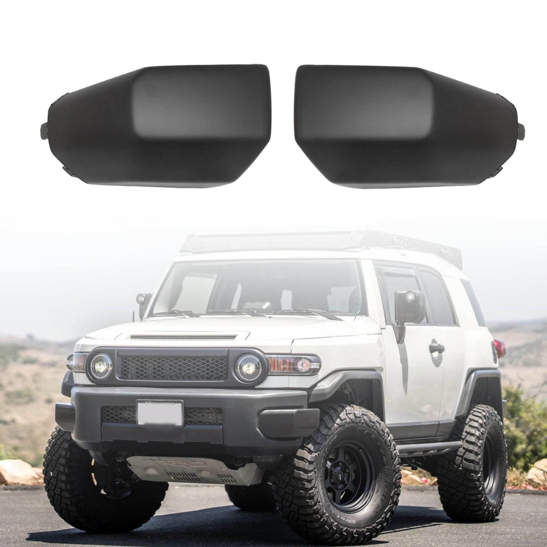 GXARTS 2PCS Black Left & Right Front Bumper Corners 52422-35060 52423-35050