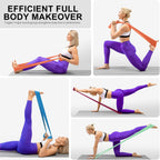 AZURELIFE Resistance Bands Non-Latex Long Elastic Physical Therapy Rehab Yoga