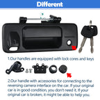 Osompar Tailgate Liftgate Latch Handle w/Key Lock Cylinder Compatible with