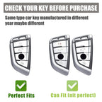 Gematay for BMW Key Fob Cover, Key Case Shell Compatible with BMW X1 X2 X3 X5 X6