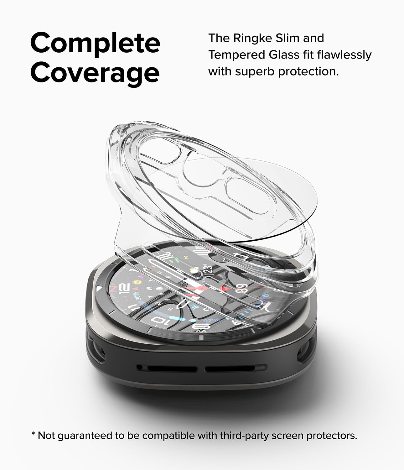 Ringke Slim & Glass [Anti-Yellowing Case + Screen Protector] Compatible with