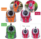 PAPIEEED Pet Carrier Backpack for Small Dog cat up to 2~26 lbs, Hands-Free Pet Travel Bag, Breathable Head-Out Design and Waterproof Bottom for Hiking & Travel