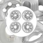 NTINGDE 4 Pcs Hub Caps 17" Hubcaps Wheel Covers Compatible with Chevrolet/GMC